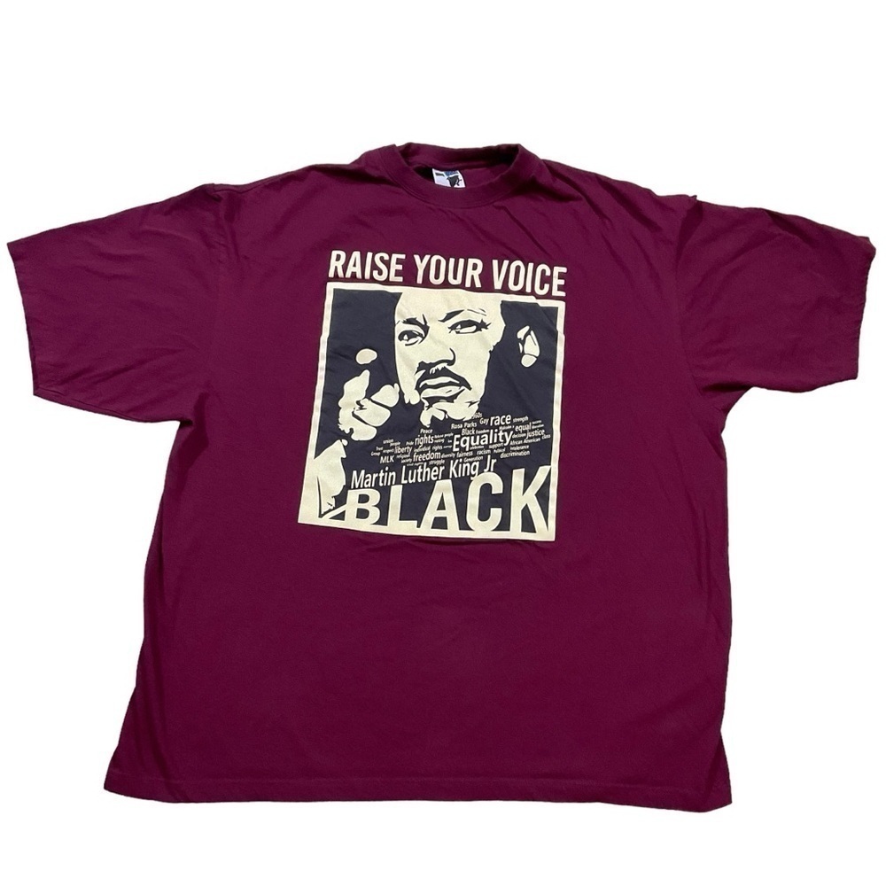 Martin Luther King Raise Your Voice Phat Doc Size 4 XL -shirt 100% cotton